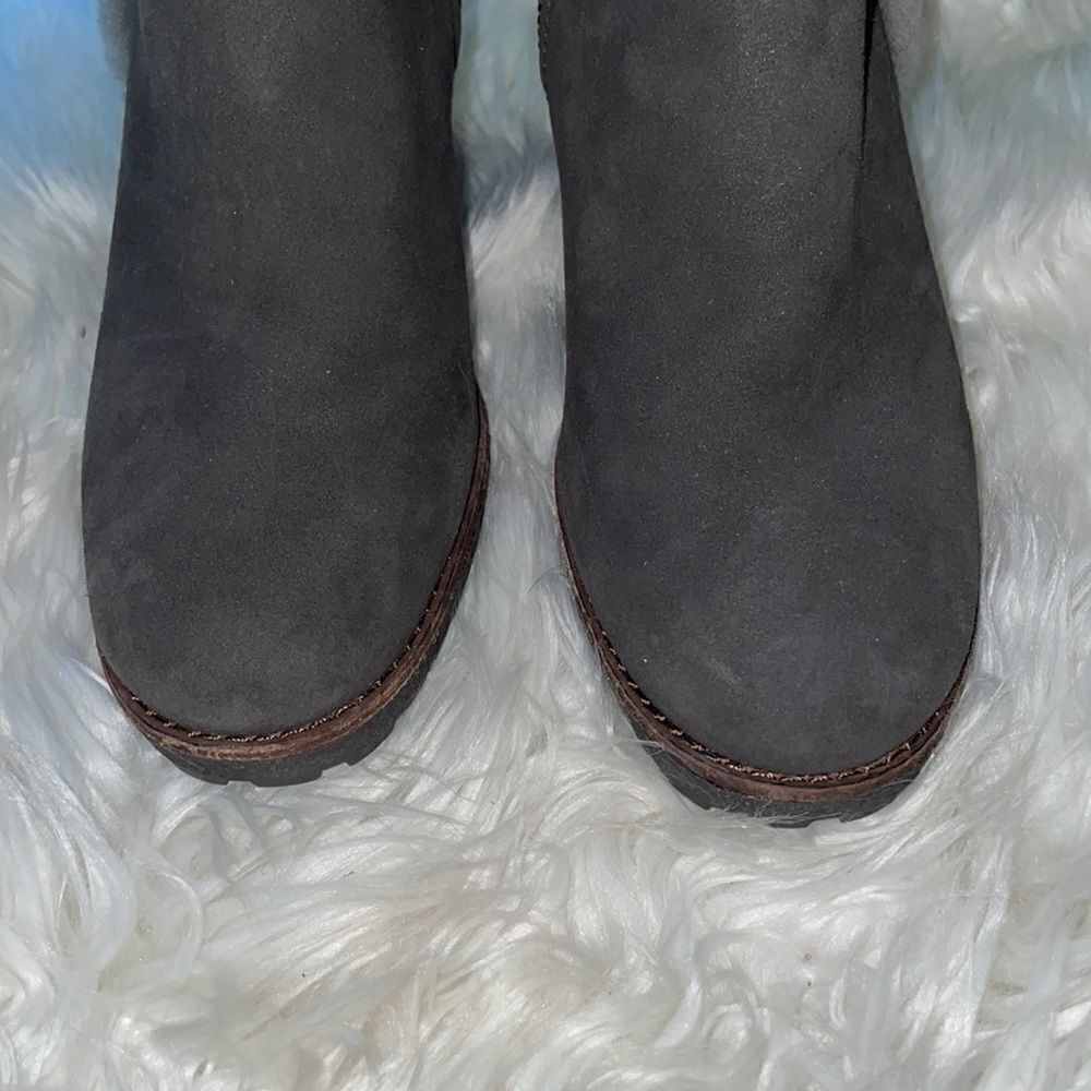 Frye Gray Jen Shearling Boot - Picture 6 of 11